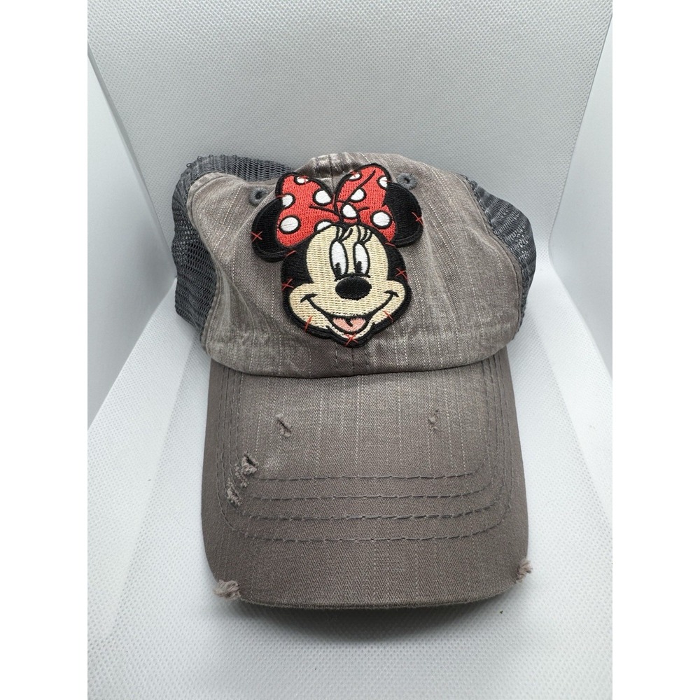Stoney Clover Ln‎ Minnie Mouse Disney Gray Mesh Adjustable Trucker Hat